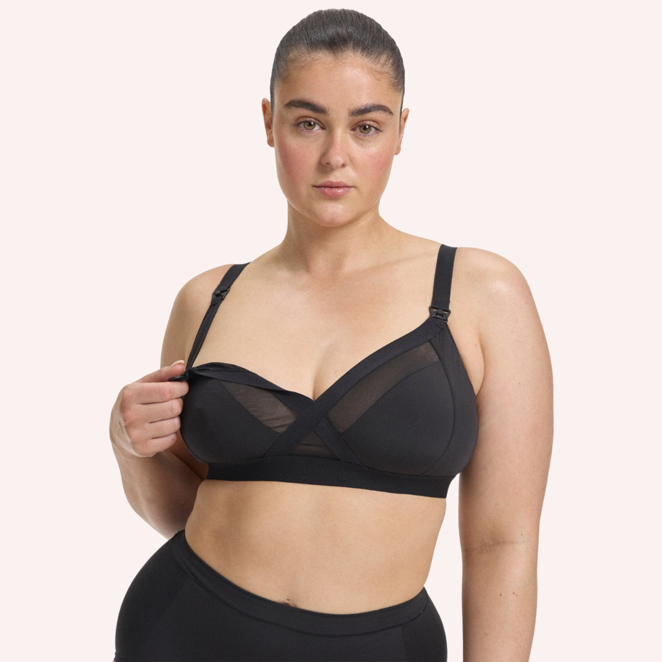 Maternity Support Wirefree Bralette - Licorice