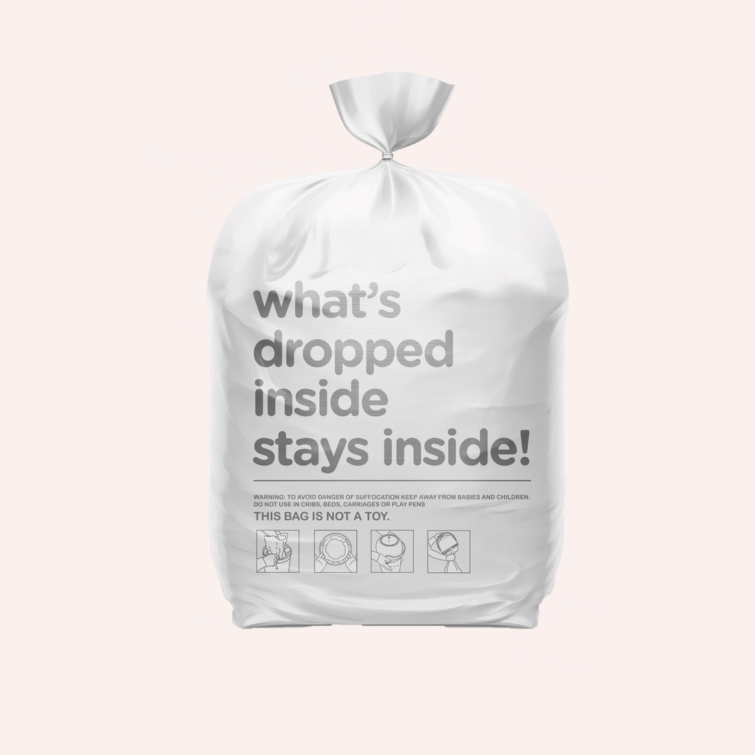 Nappy Bin Bag Rolls 3 x 15 Bags
