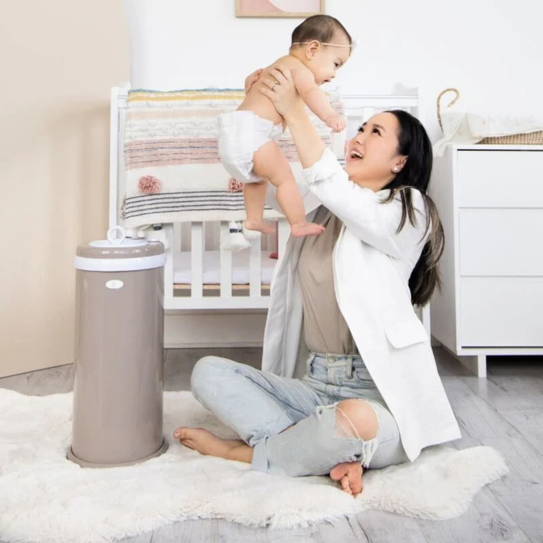 Nappy Pail - Matte Taupe