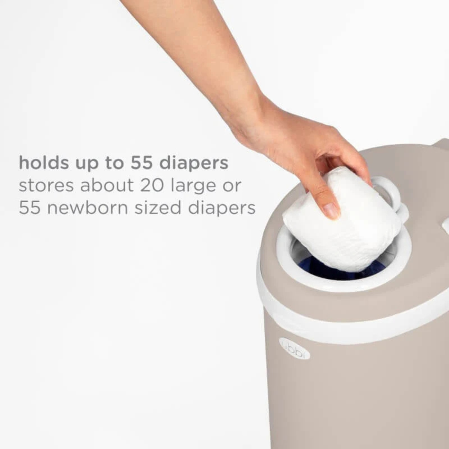 Nappy Pail - Matte Taupe