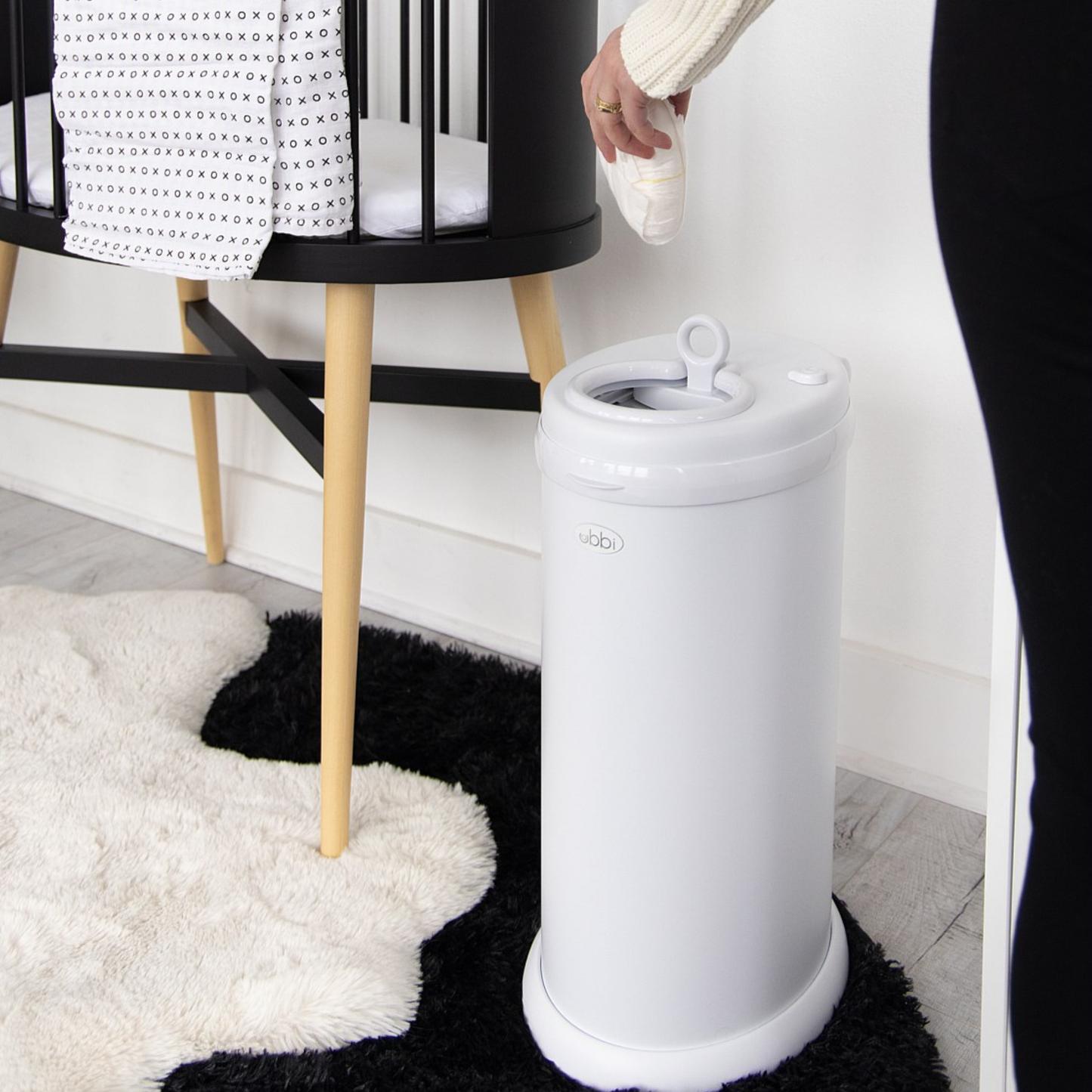 Nappy Pail - Matte White