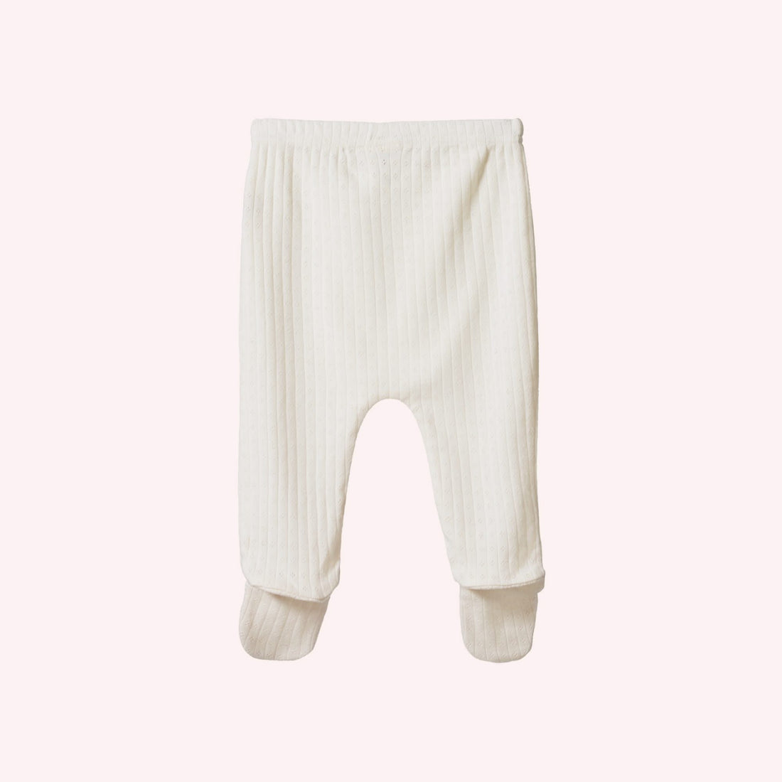 Footed Rompers Pointelle - Natural