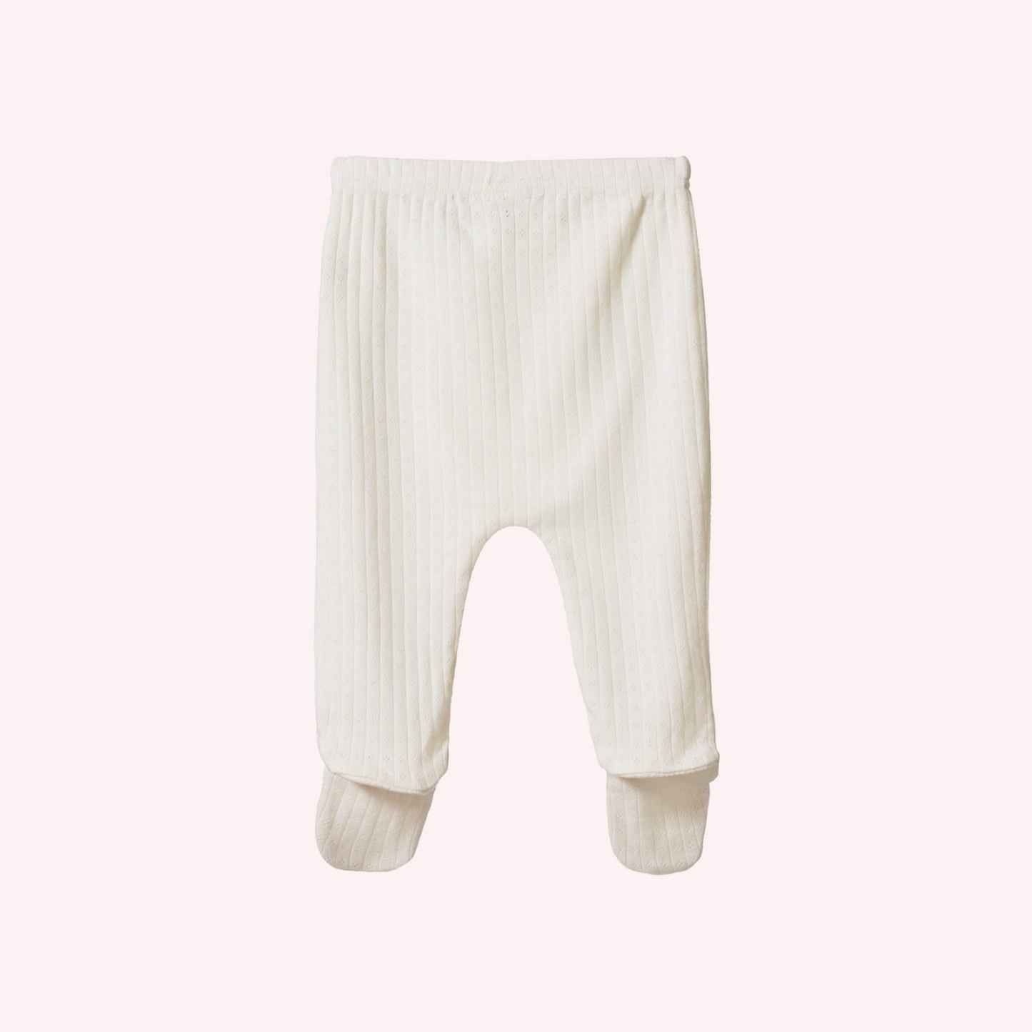 Footed Rompers Pointelle - Natural