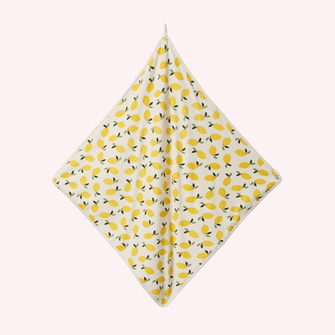 Organic Cotton Hooded Towel - Lemon Print