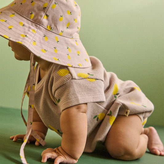 Holiday Sunhat - Lilac Lemon Print