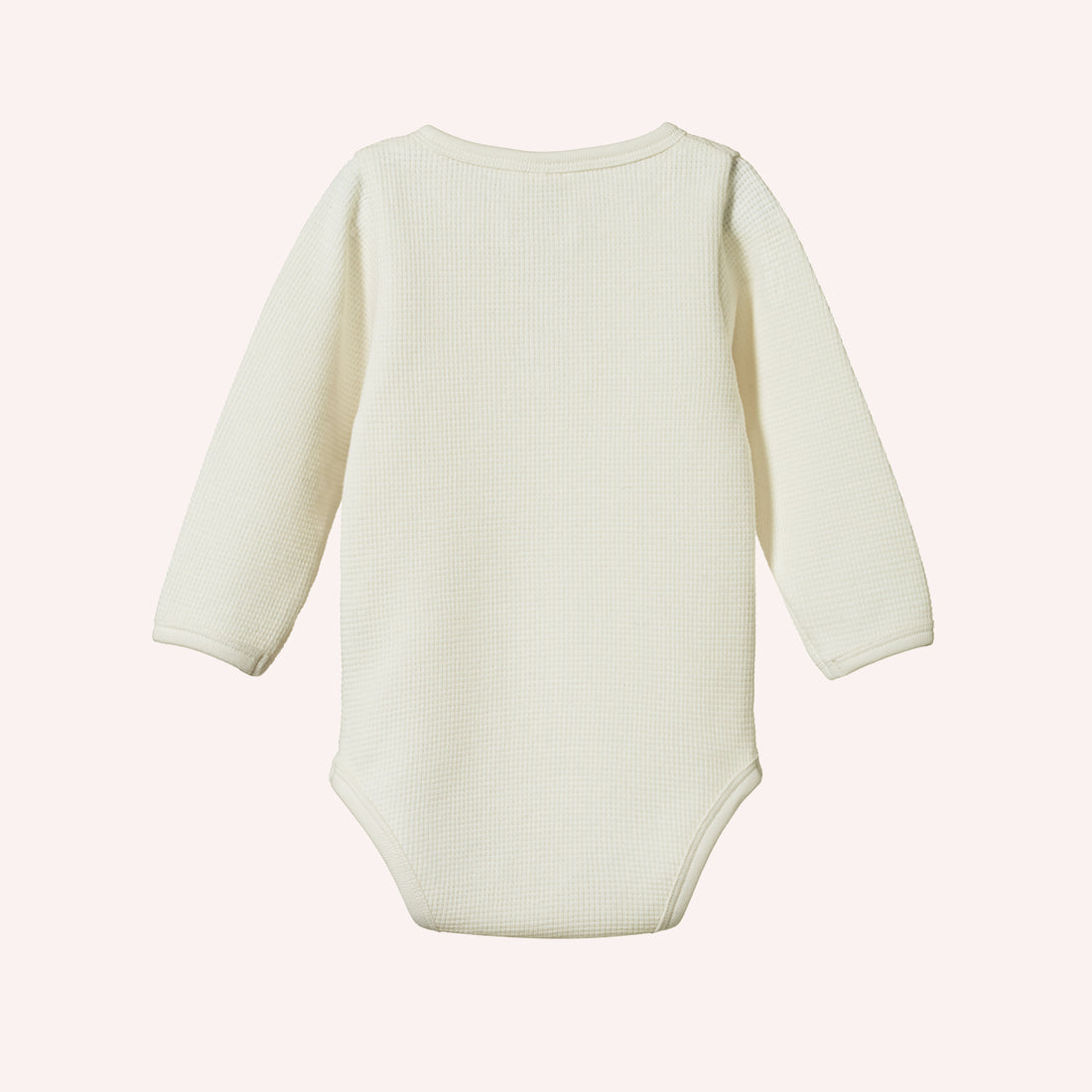 Henley L/S Bodysuit Waffle - Natural