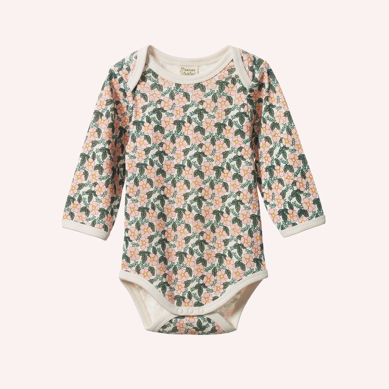 Long Sleeve Bodysuit - Garland Print