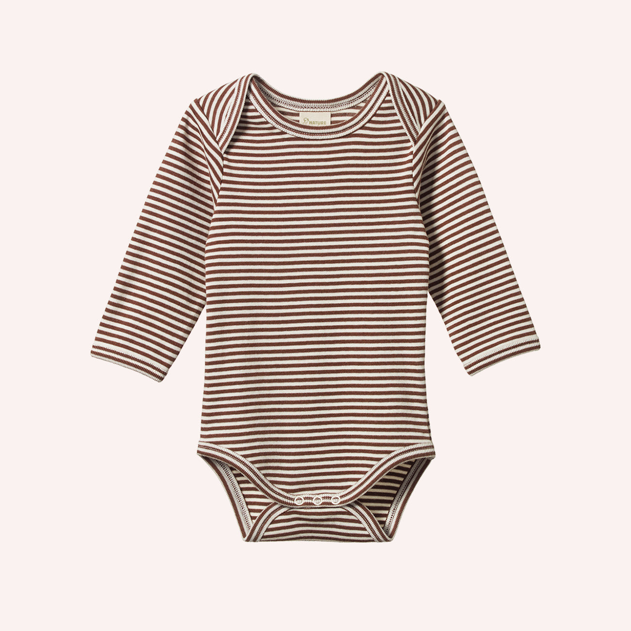 Long Sleeve Bodysuit - Pinecone Stripe