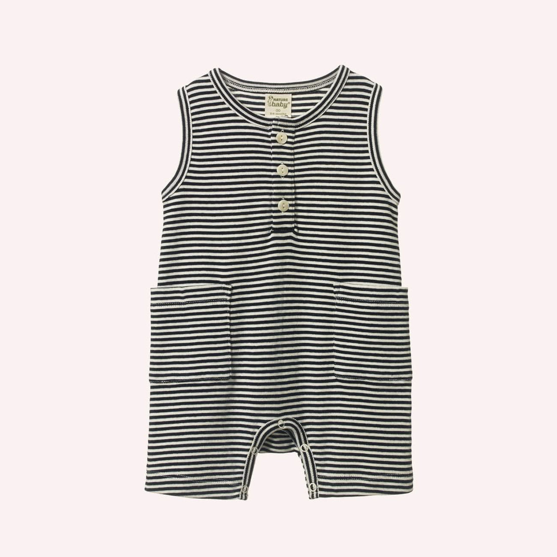 Nature Baby Camper Suit - Navy Stripe