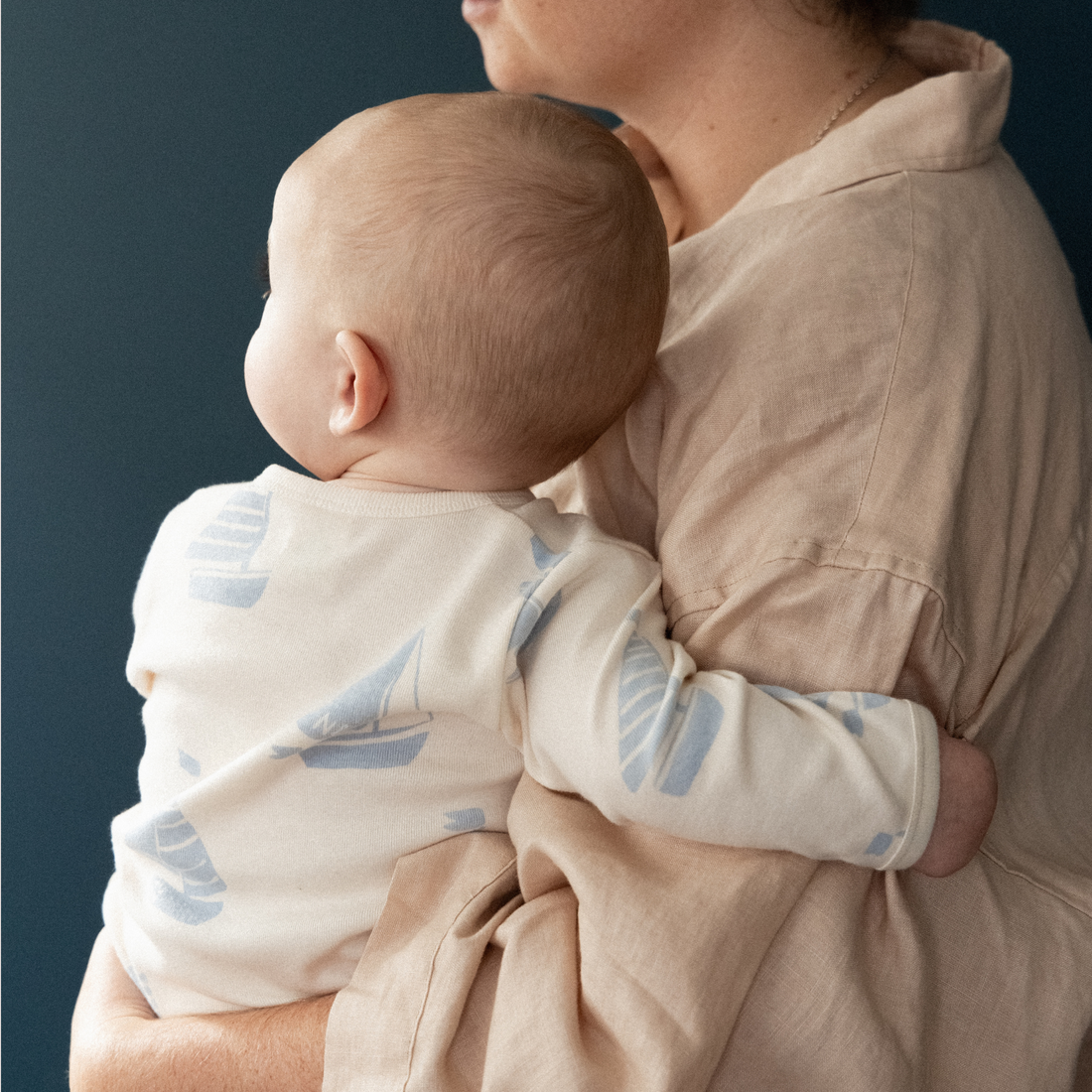 Stretch & Grow - Regatta Blue Print