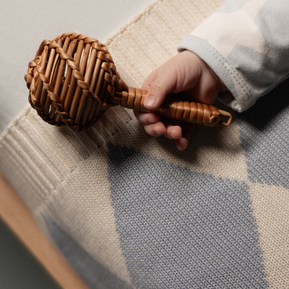 Dune Blanket - Celestrial Blue Diamond Knit