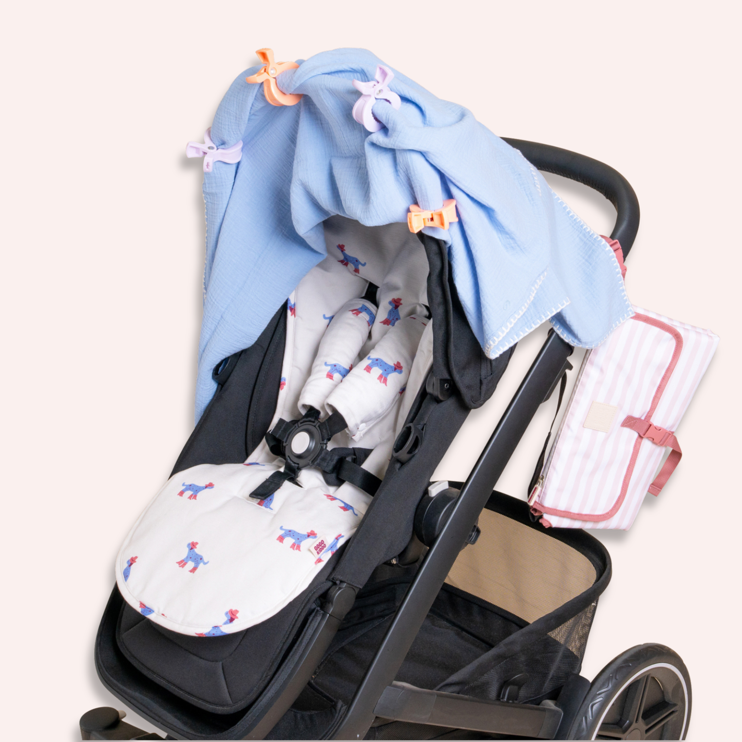 Light and Breathable Muslin Swaddle Duo - Yeehaw Dog