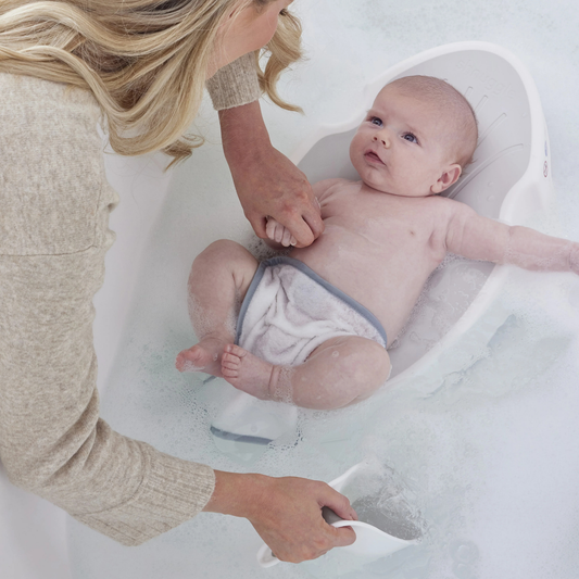 Newborn Baby Bath Support - White