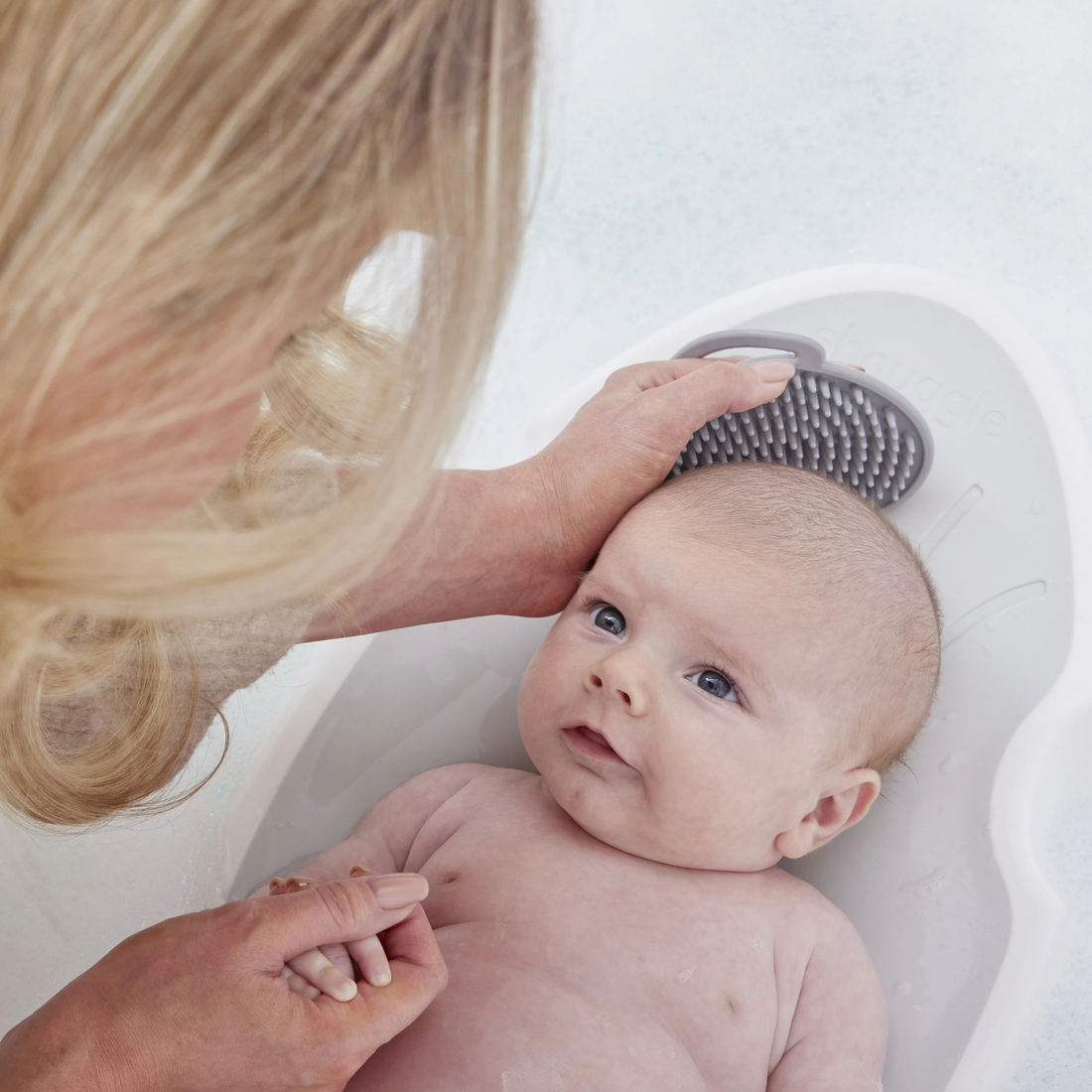 Newborn Baby Bath Support - White