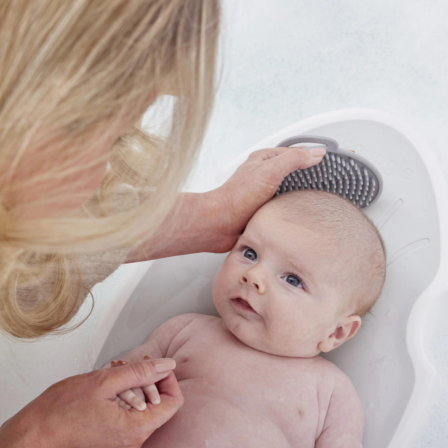 Newborn Baby Bath Support - White