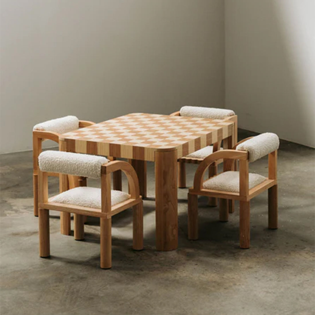 Quinn Checkerboard Table With Two Percy Chairs Package