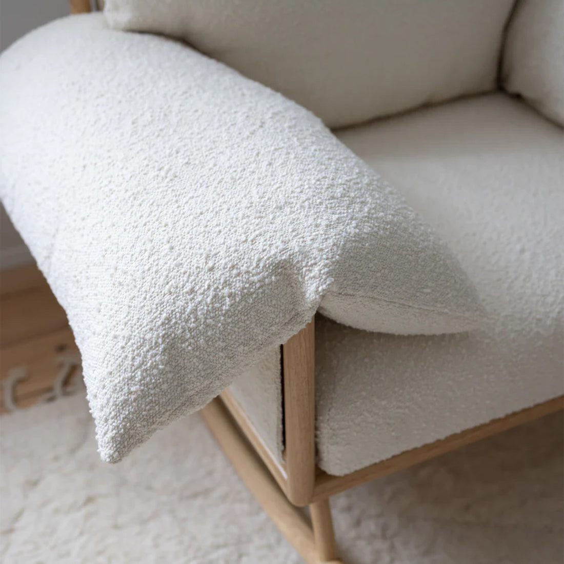 Jolie Rocker & Ottoman - Cream