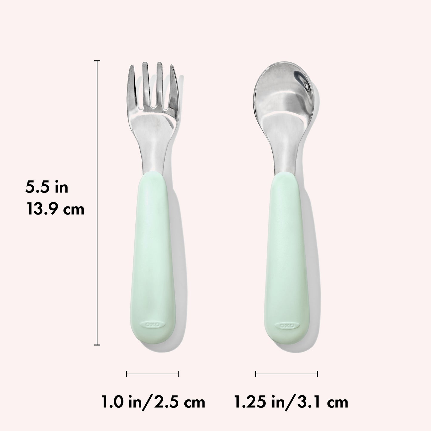 OXO Tot - Fork & Spoon Set - Opal