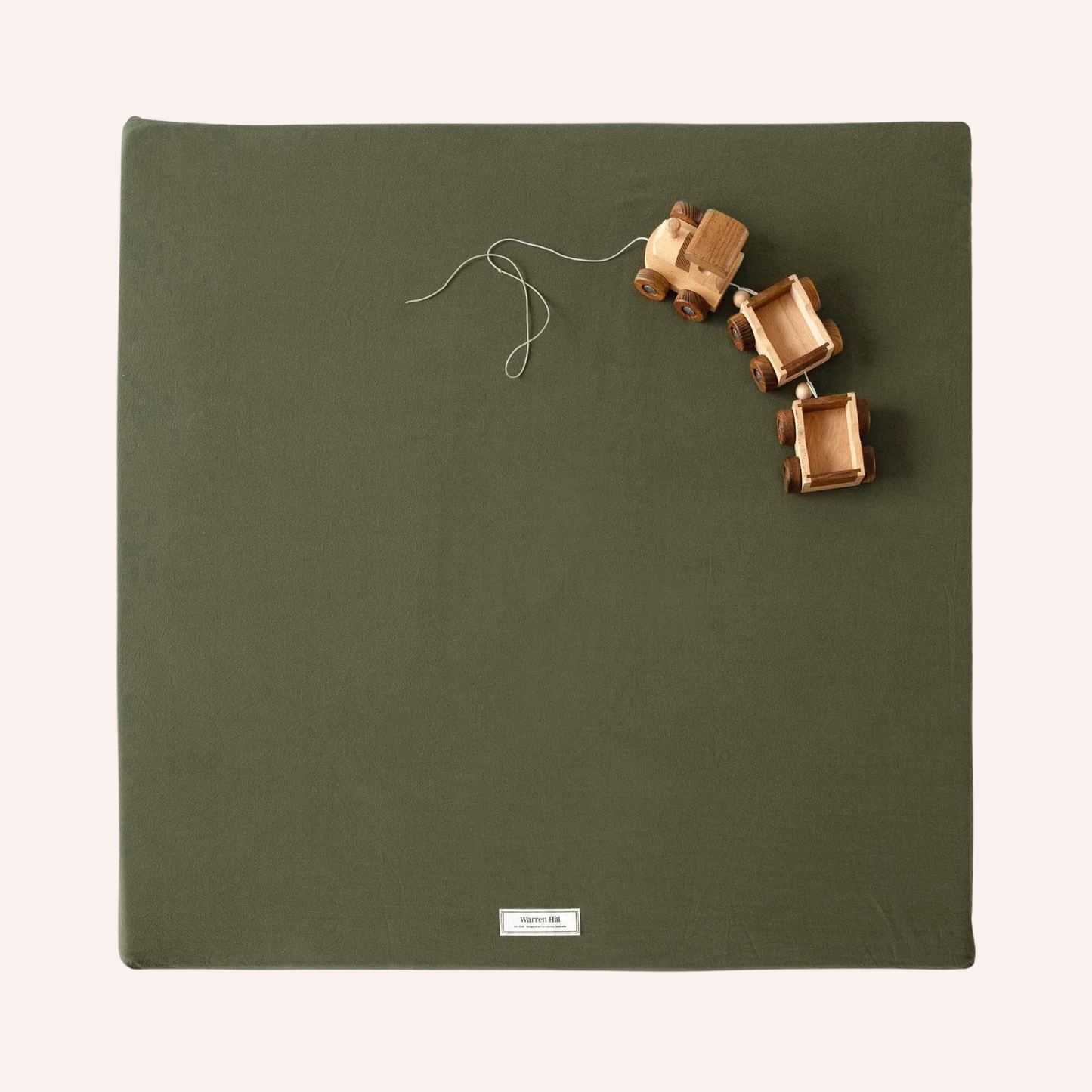 Cotton Padded Play Mat - Olive