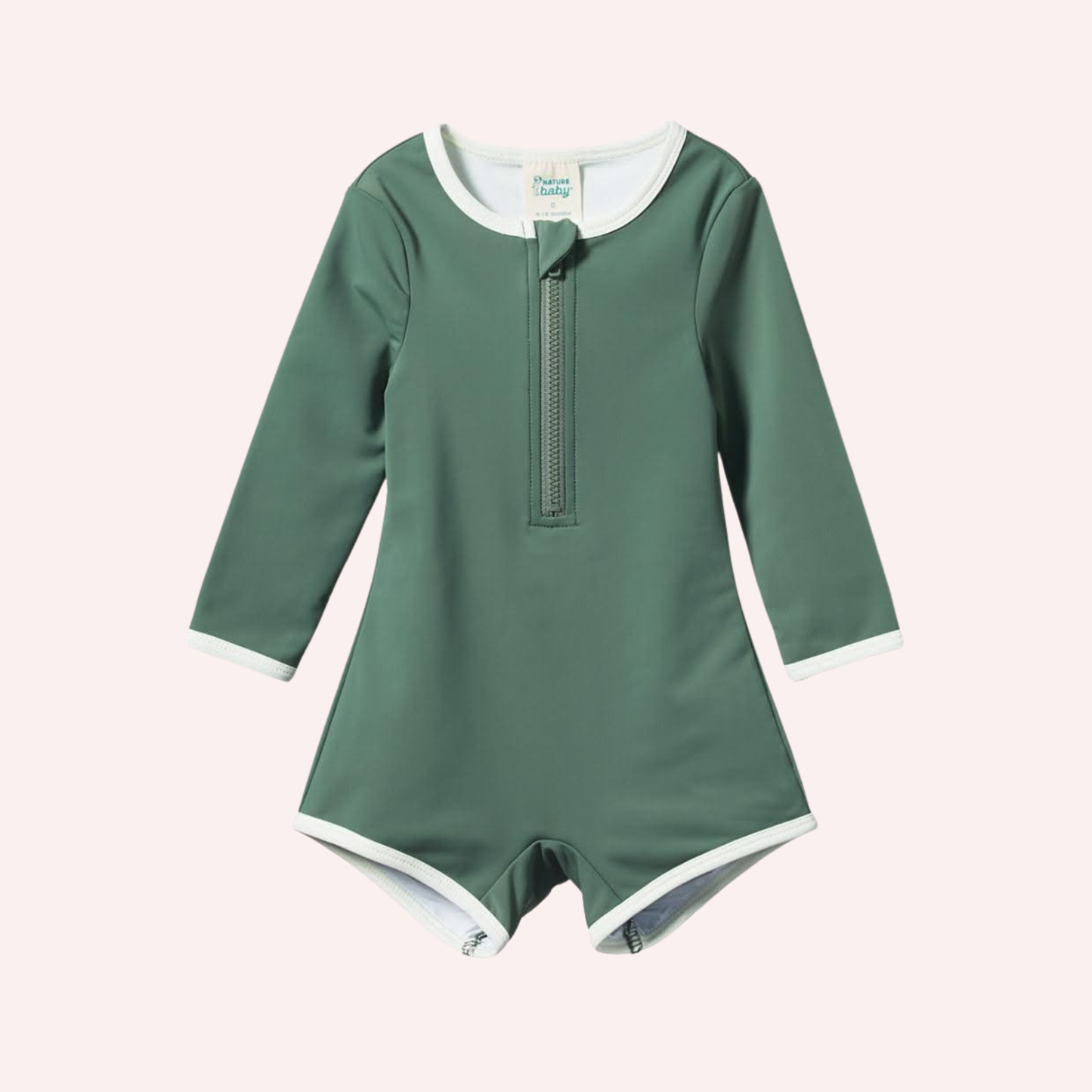 One Piece Bathing Trunks - Olive