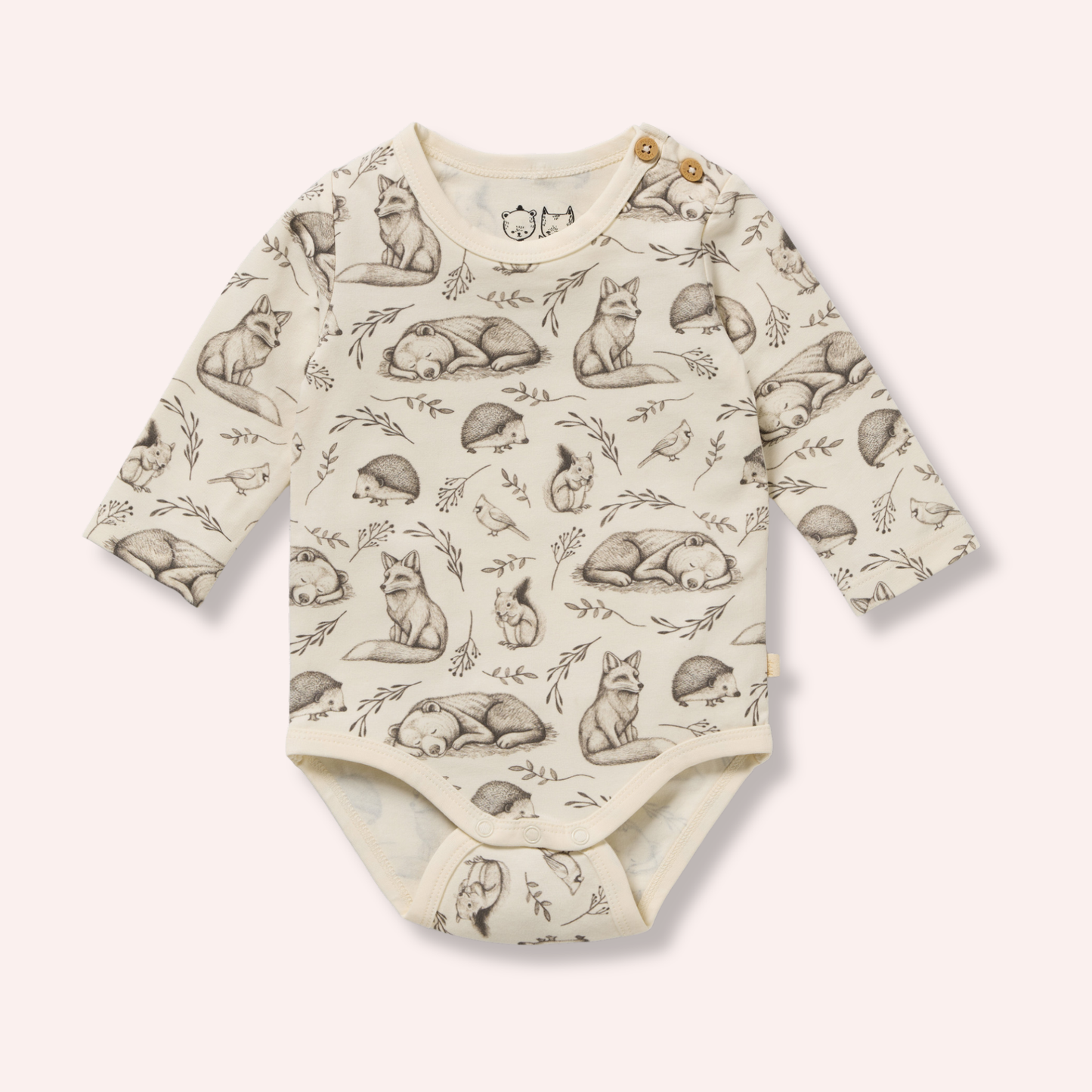 Organic Bodysuit - Foxglove Forest