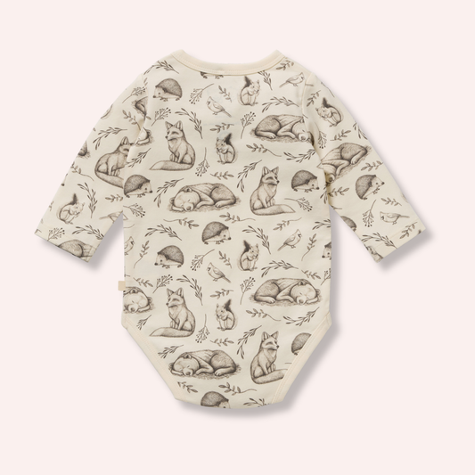 Organic Bodysuit - Foxglove Forest