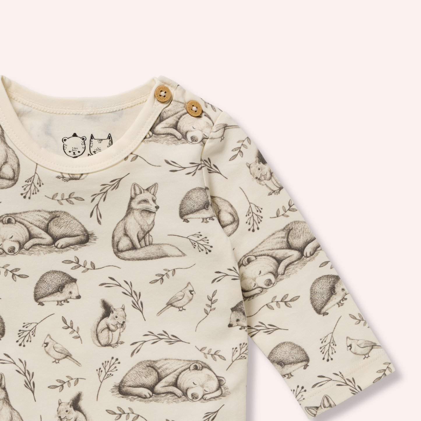 Organic Bodysuit - Foxglove Forest