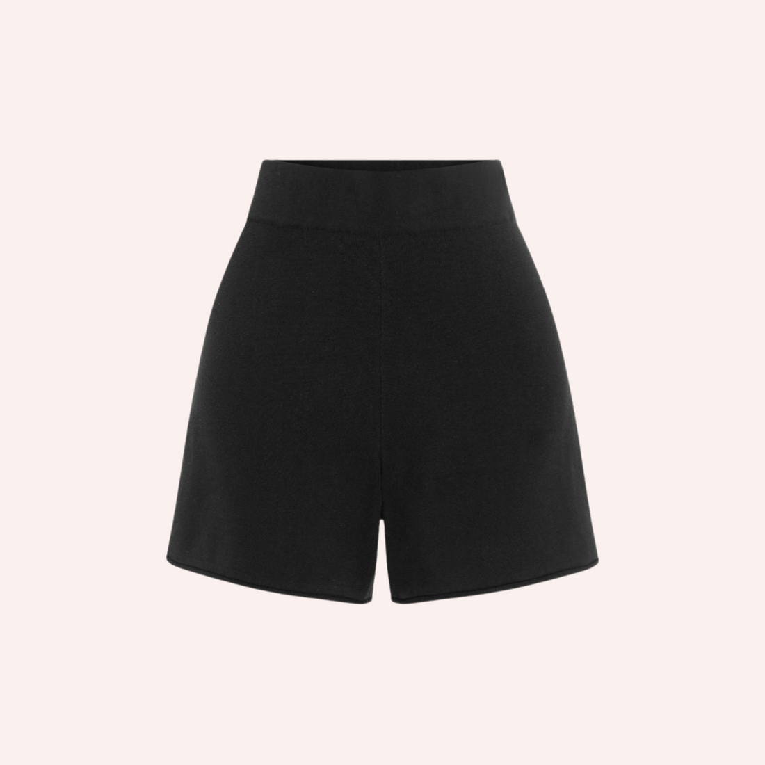 Organic Cotton Knit Short Black