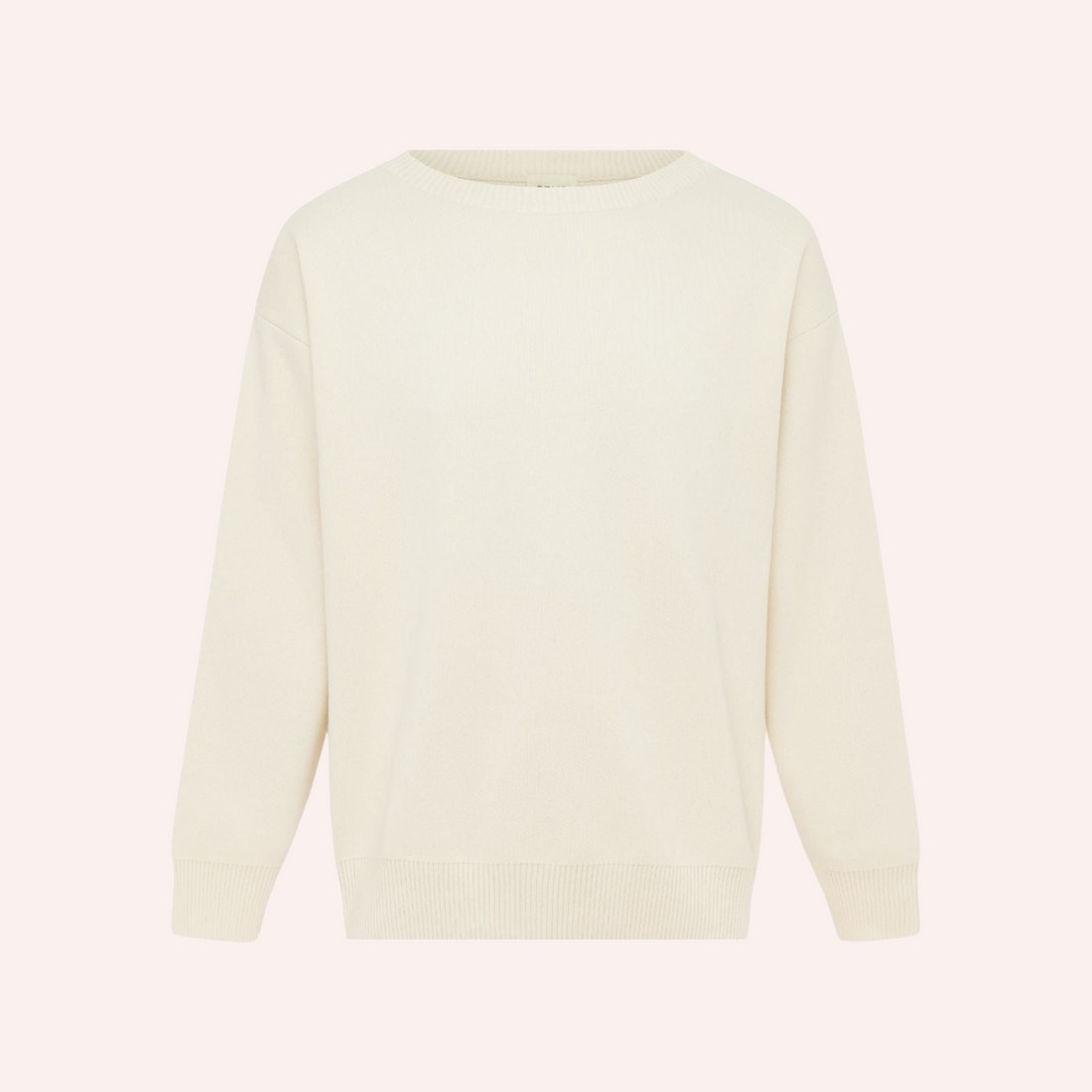 Organic Cotton Knit Sweater - Ecru