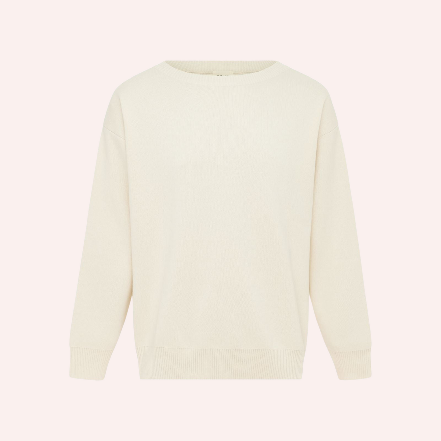 Organic Cotton Knit Sweater - Ecru