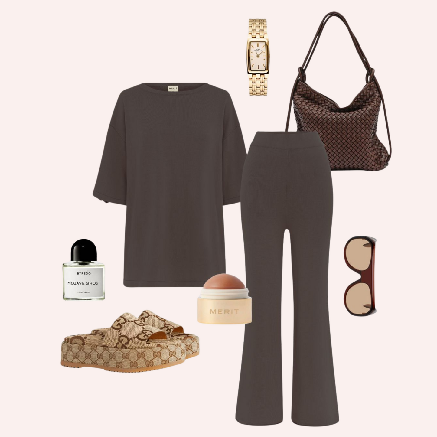 Organic Cotton Knit Pant Chocolate