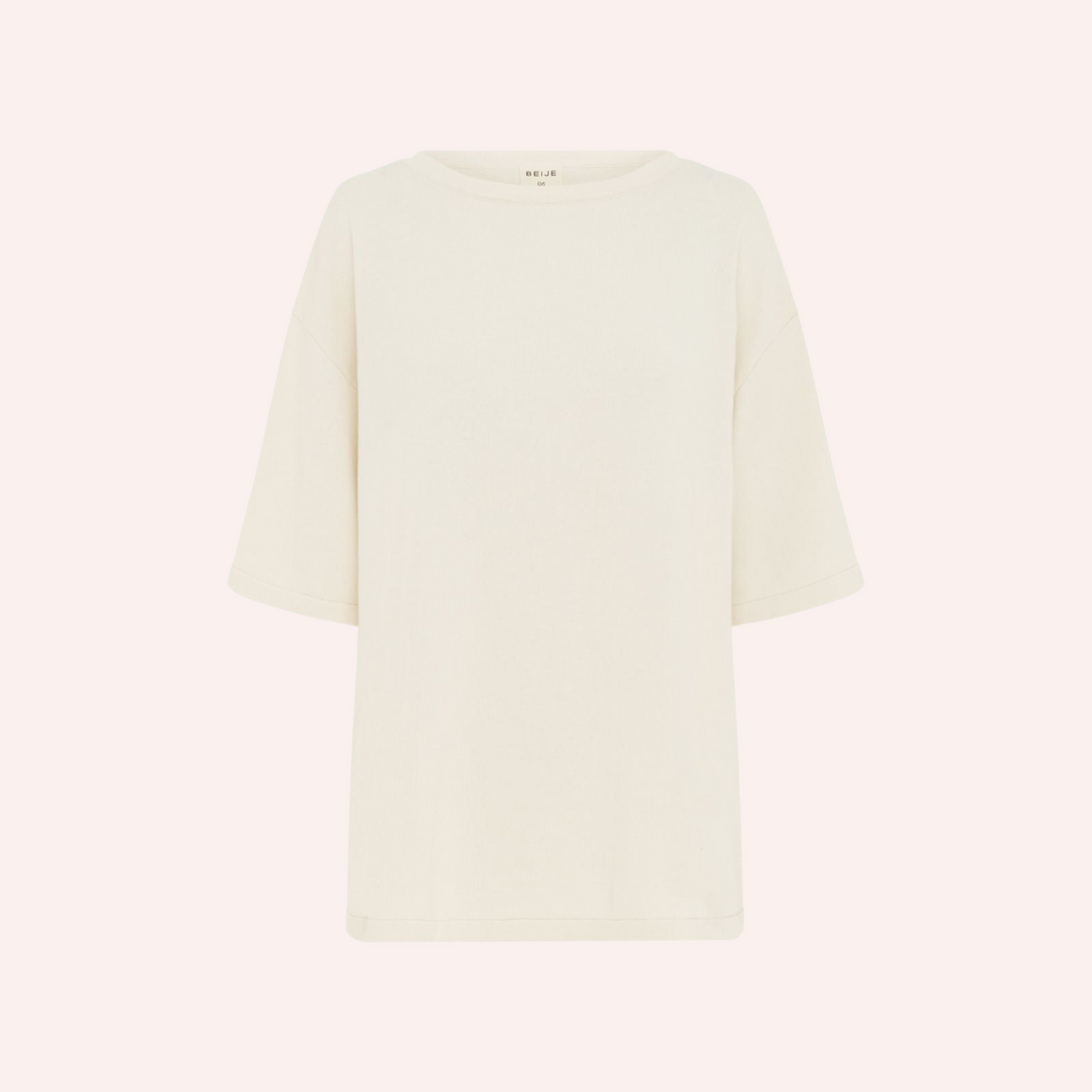 Organic Cotton Knit Tee - Ecru