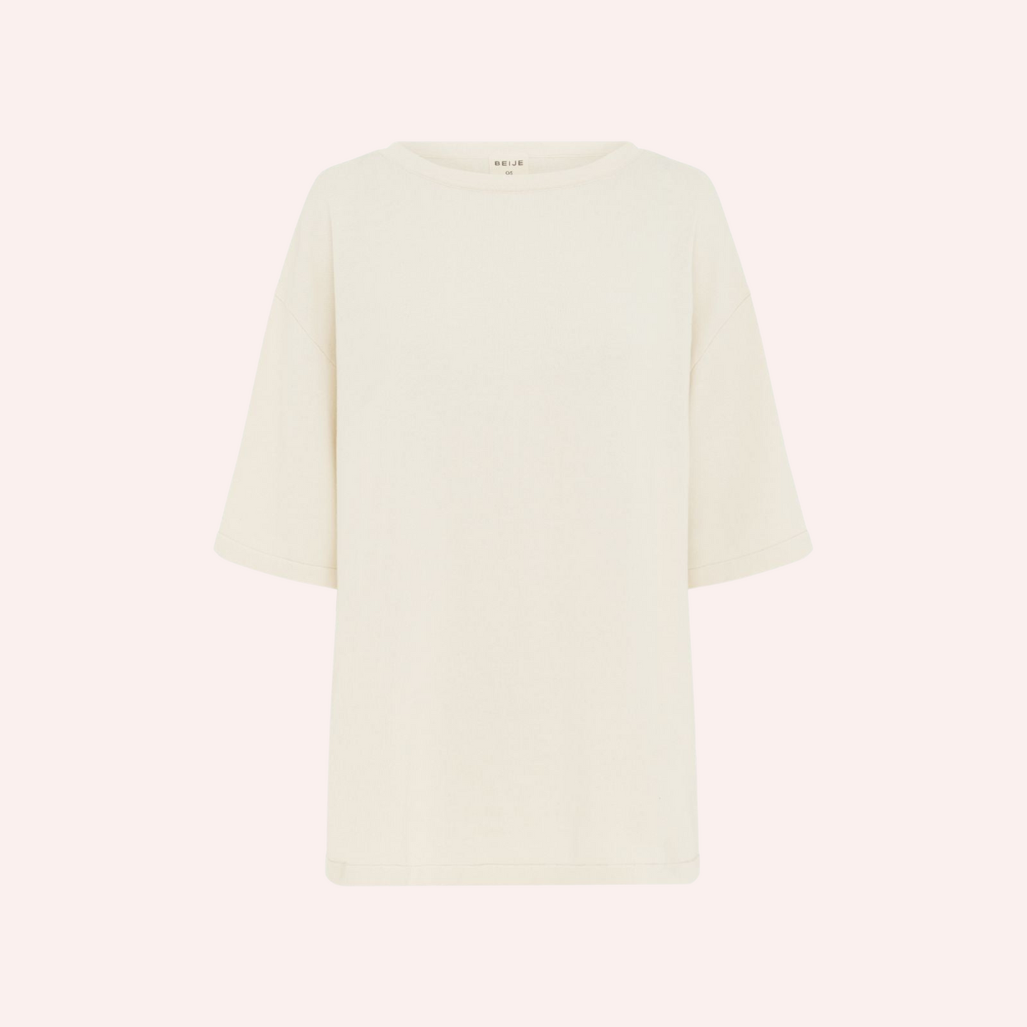 Organic Cotton Knit Tee - Ecru