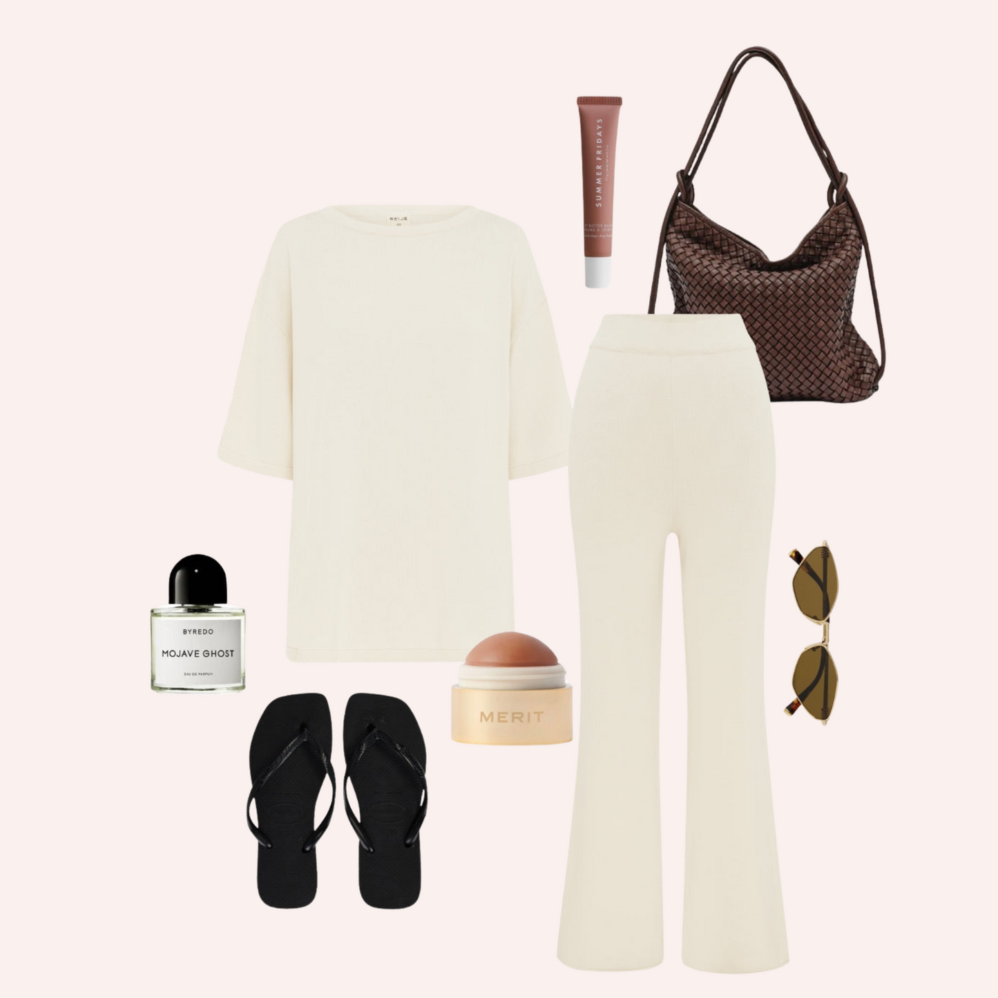 Organic Cotton Knit Tee - Ecru