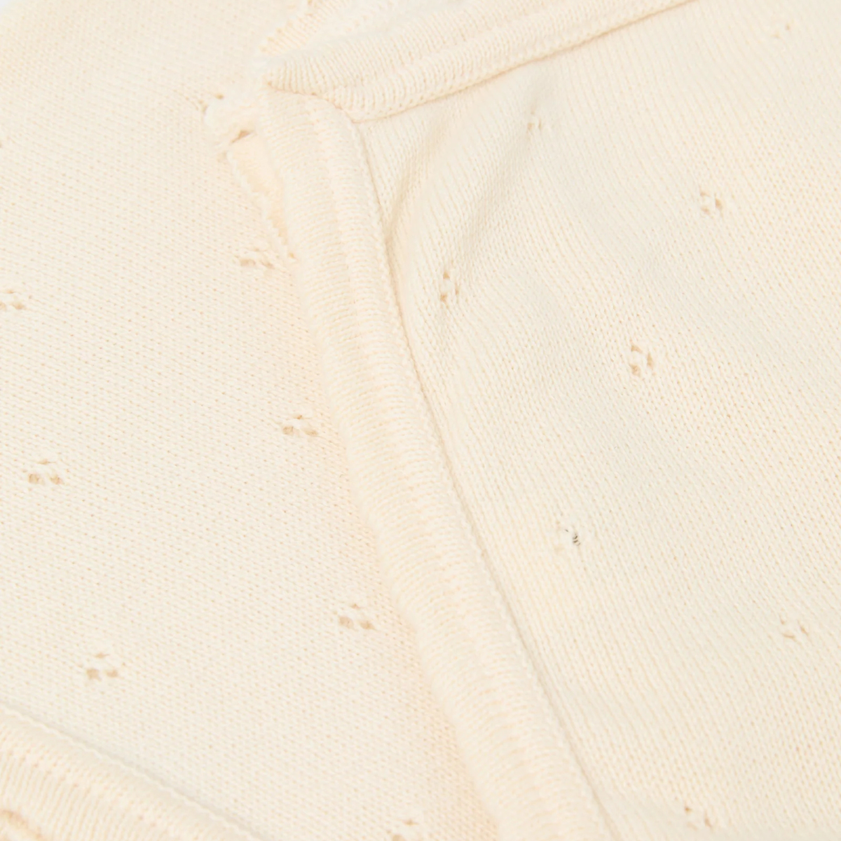 Organic Cotton Pointelle Blanket