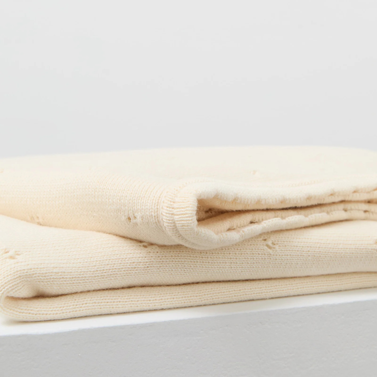 Organic Cotton Pointelle Blanket