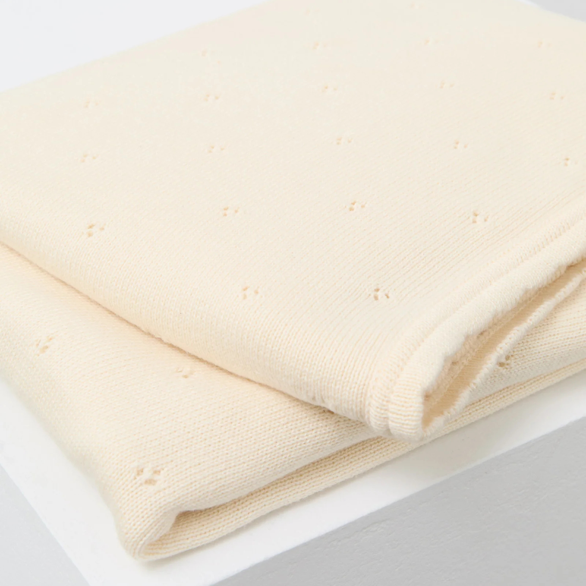 Organic Cotton Pointelle Blanket