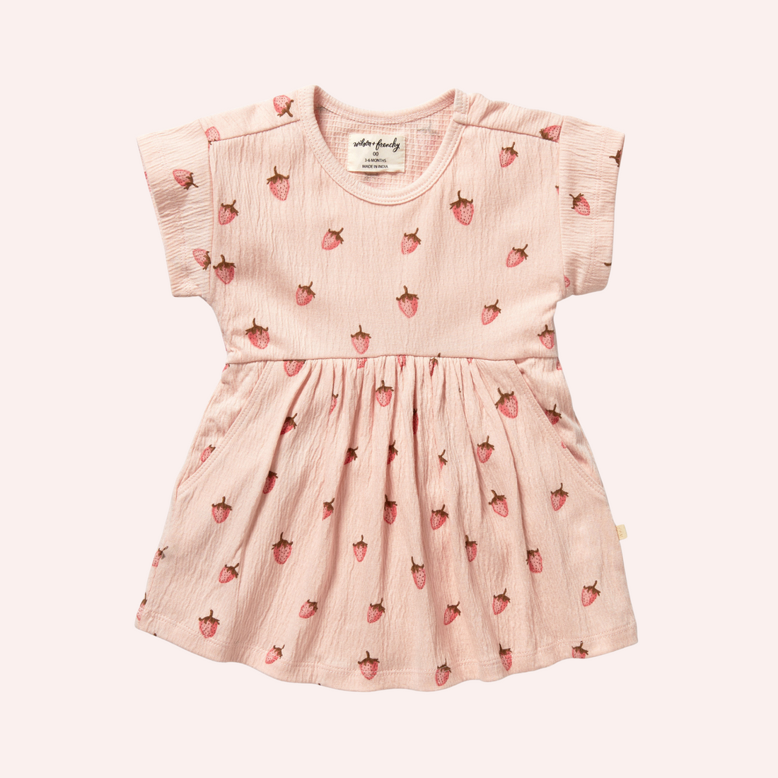 Organic Dress - Strawberry Kisses