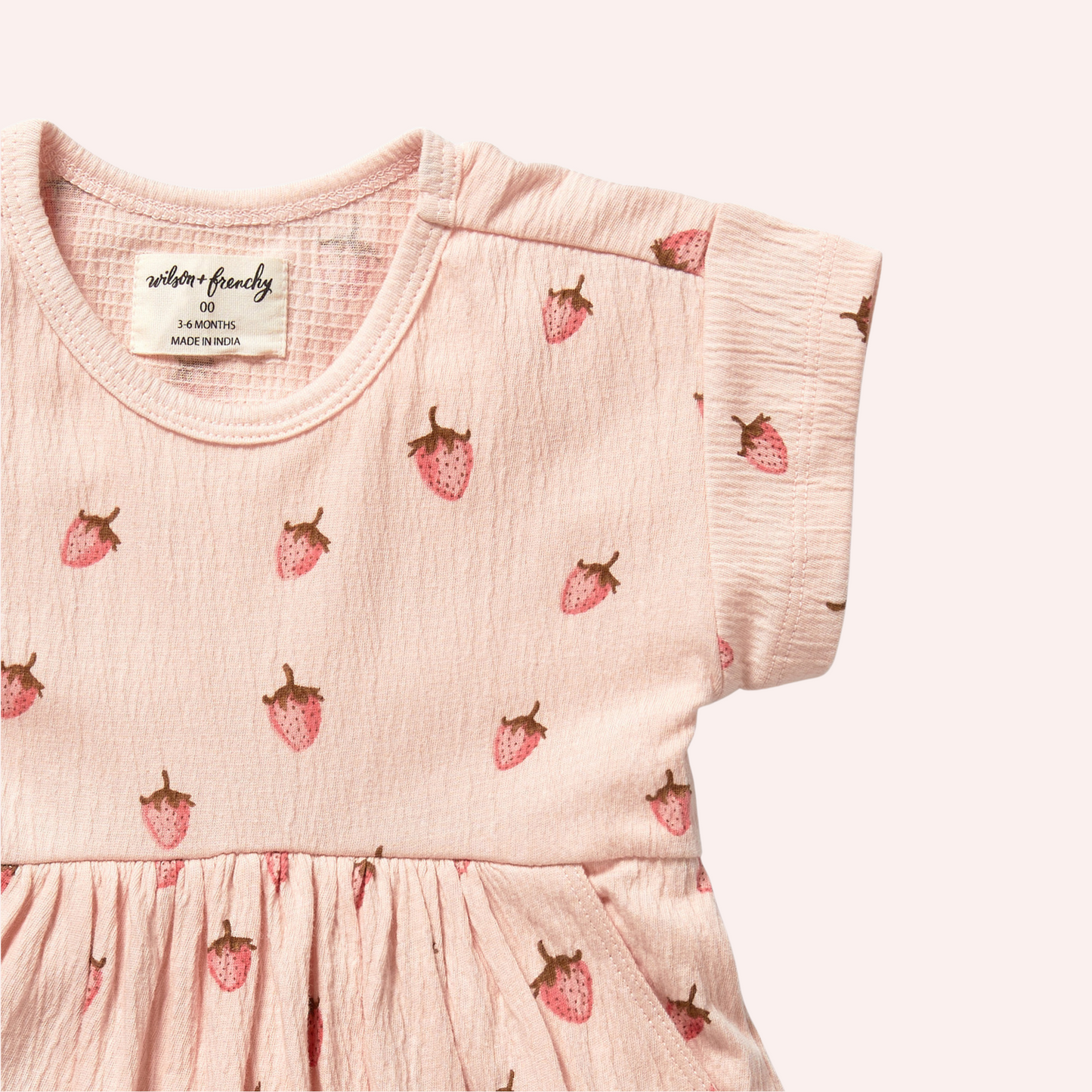 Organic Dress - Strawberry Kisses