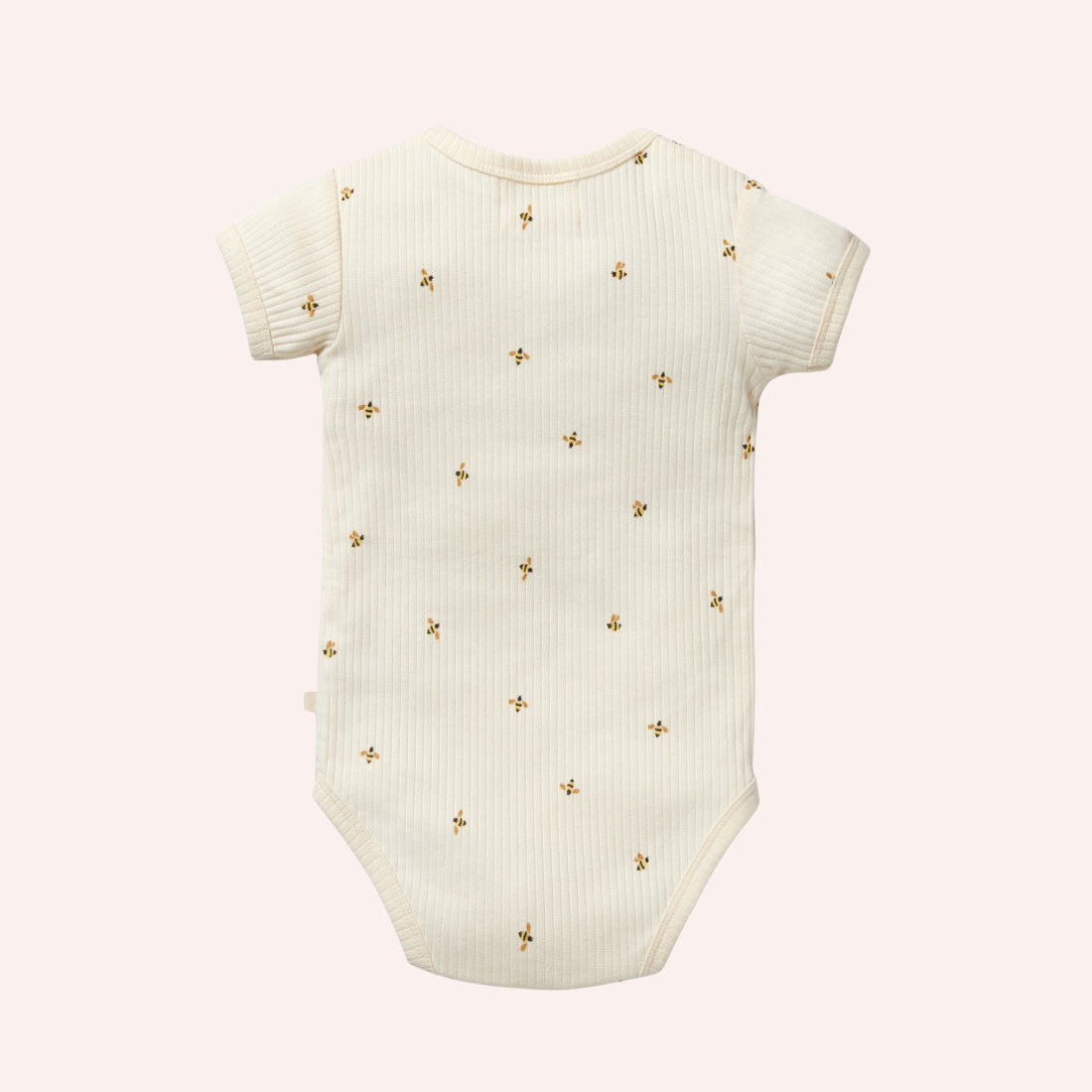 Organic Henley Bodysuit - Bee Mine