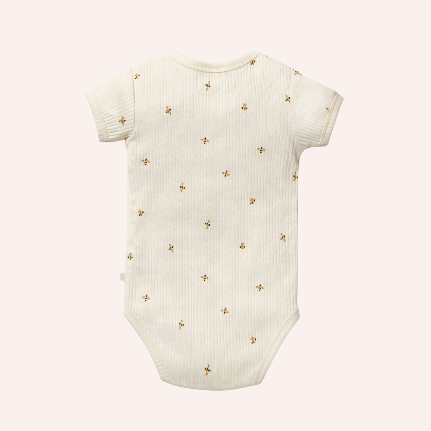 Organic Henley Bodysuit - Bee Mine