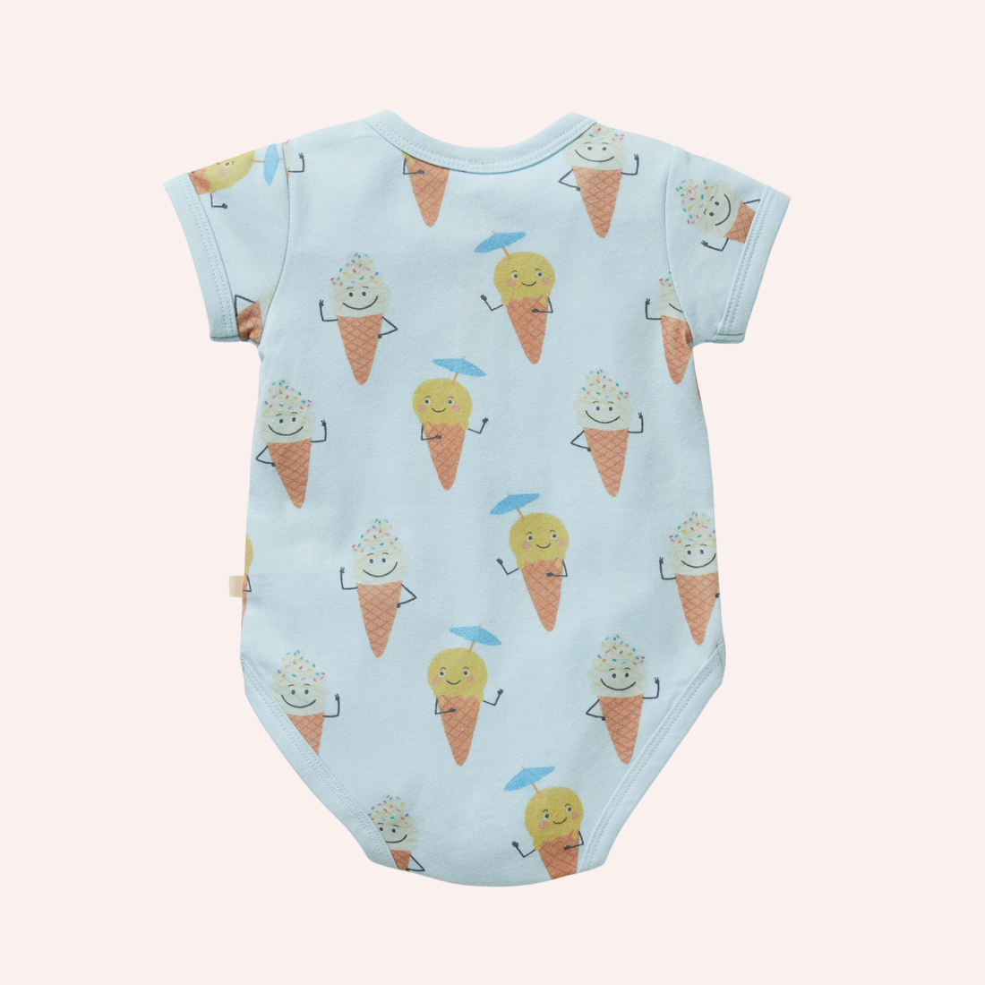 Organic Henley Bodysuit - Frosty Friends