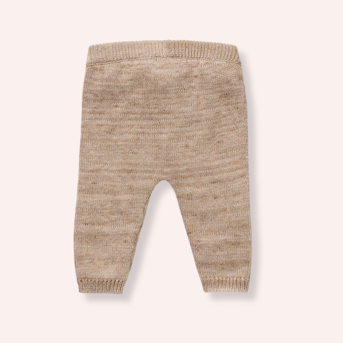 Organic Knitted Legging - Sandstone