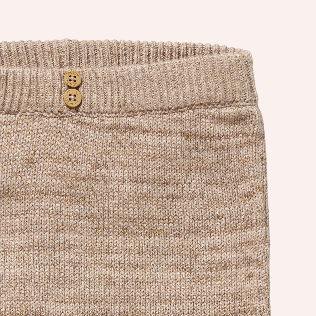 Organic Knitted Legging - Sandstone