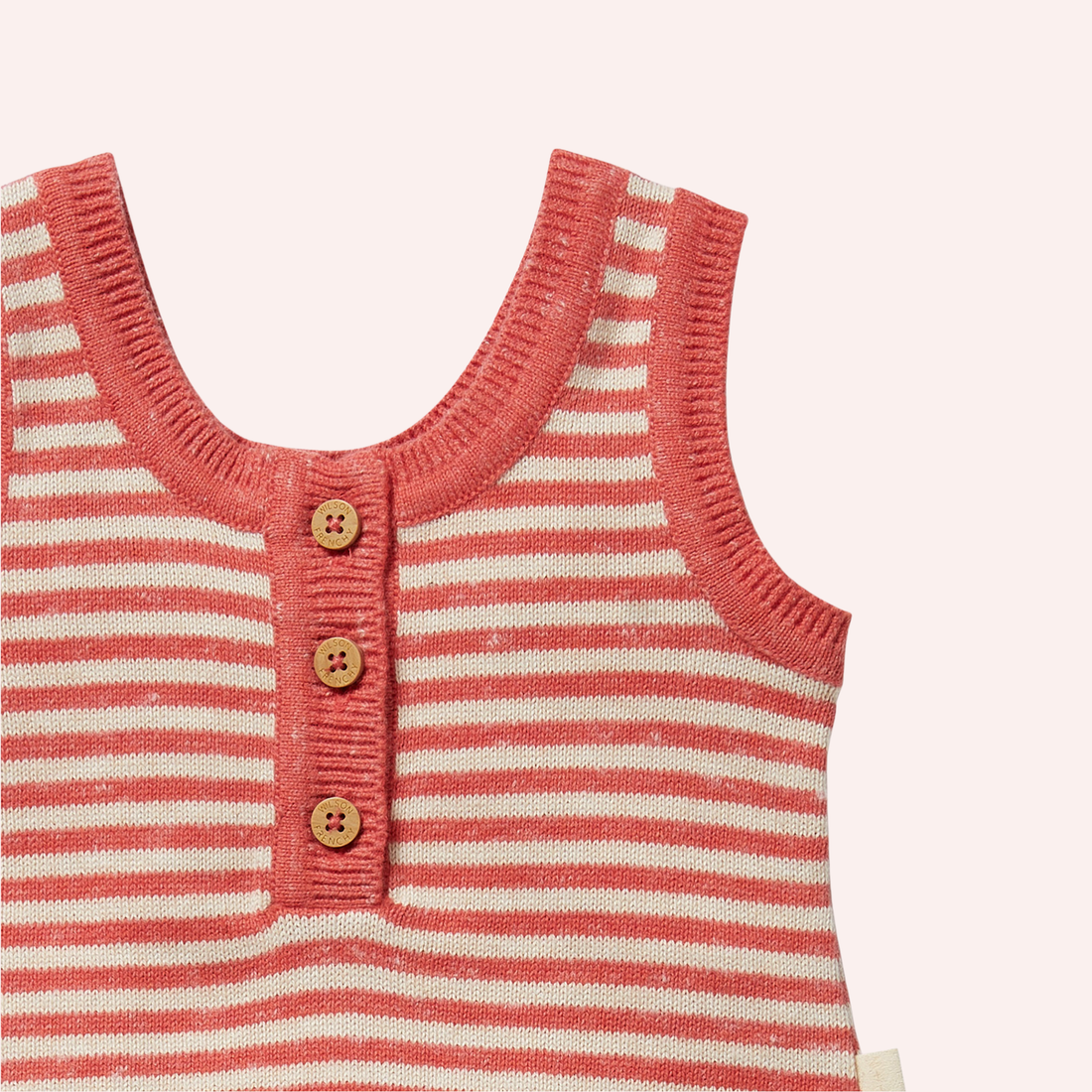 Organic Knitted Stripe Set - Strawberry Swirl