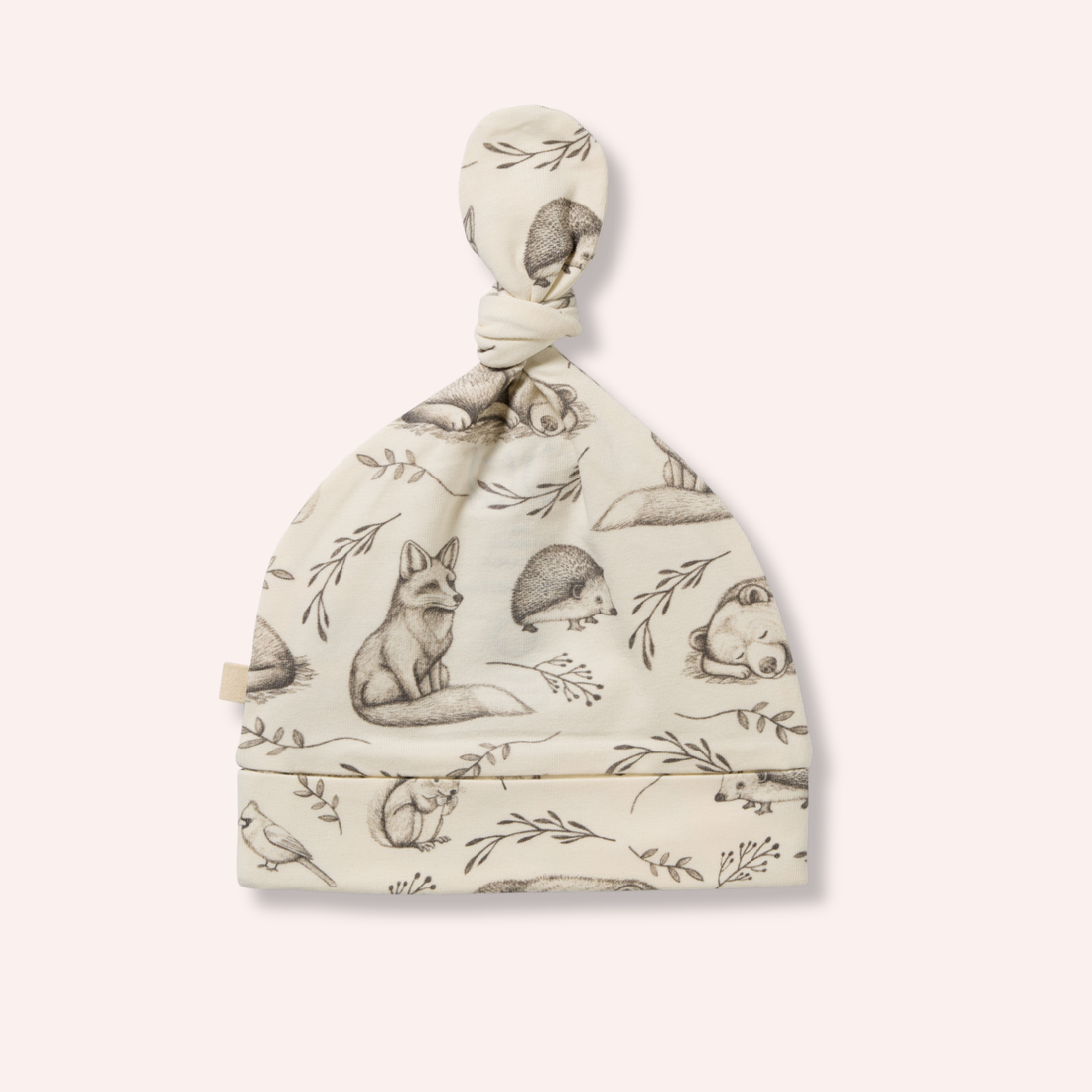 Organic Knot Hat - Foxglove Forest