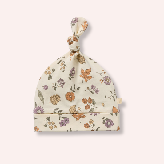 Organic Knot Hat - Maple Glow