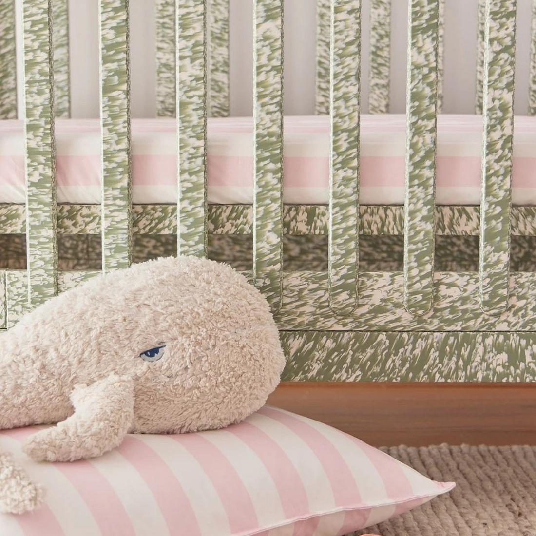 Waterproof Fitted Sheet - Cotton Candy Stripe