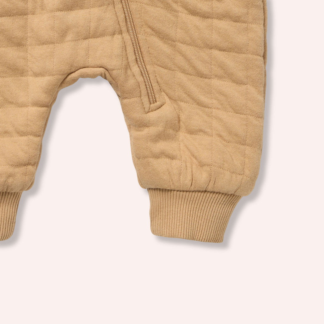 Organic Quilted Growsuit - Honey Fawn