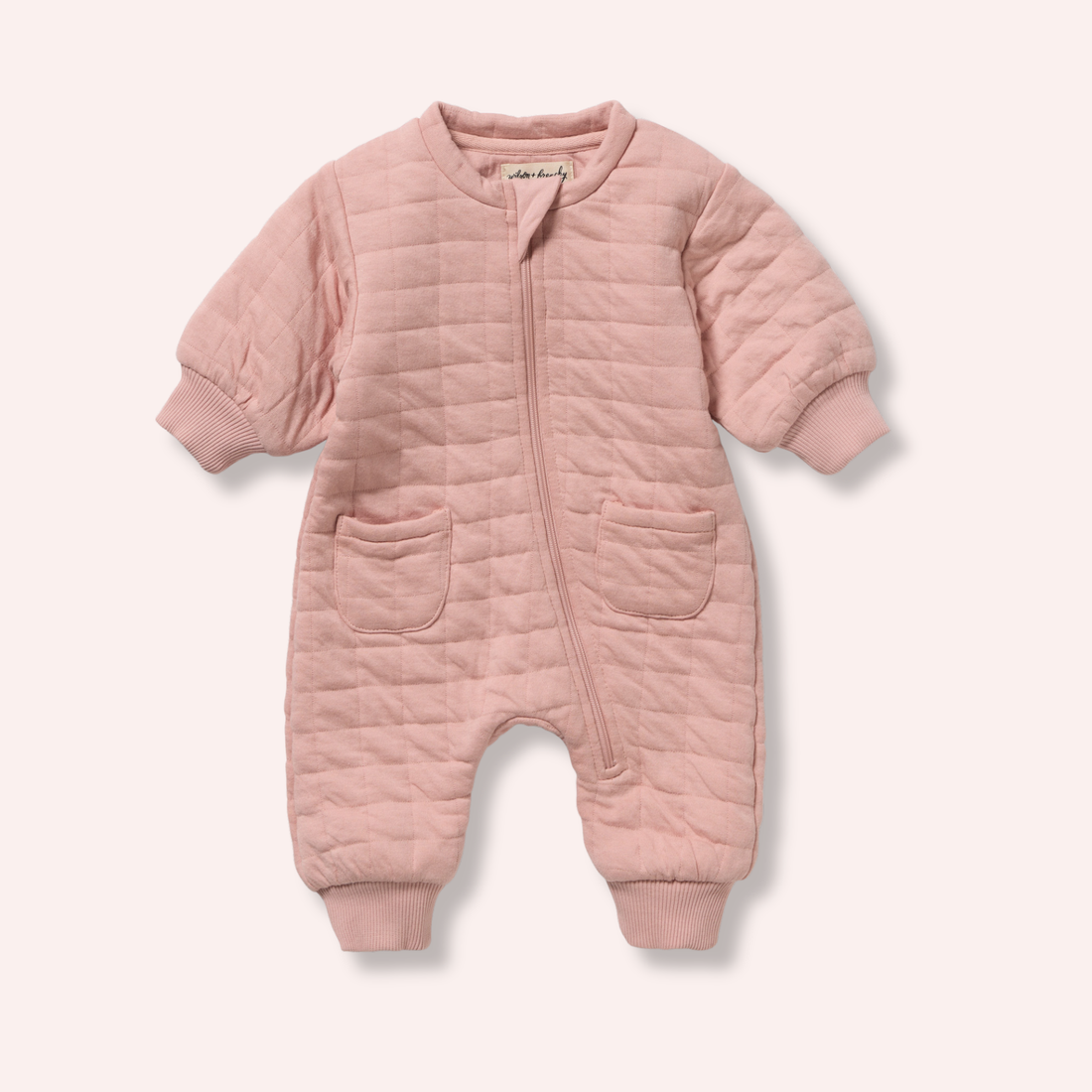 Organic Quilted Growsuit - Rose